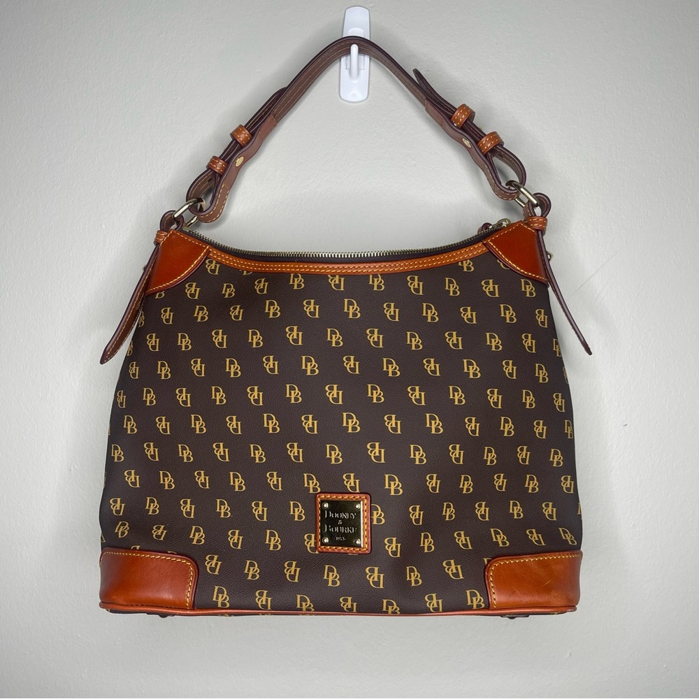 Dooney & Bourke Signature Monogram Logo Shoulder Bag